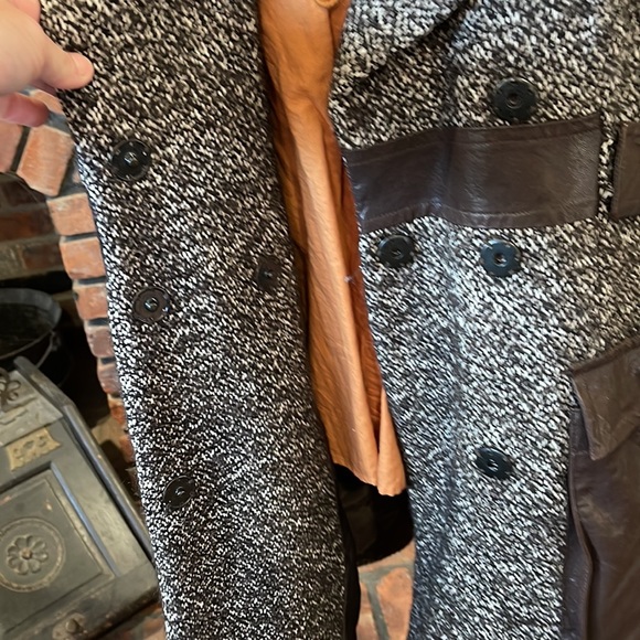 Cynthia Steffe Grey & Black Tweed Coat size xl - Picture 7 of 10